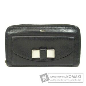 Chloe Ribbon Motif Long Wallet Leather